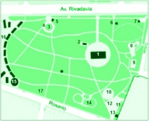 Plano parque rivadavia