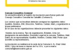 Comunas inscripción