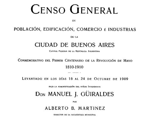 Censo 1909