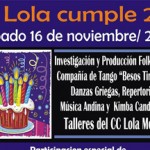 Lola Mora aniversario chico