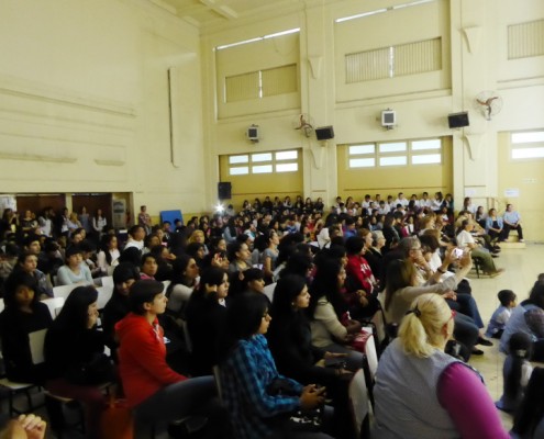 Aspecto del Salón de Actos de la Escuela