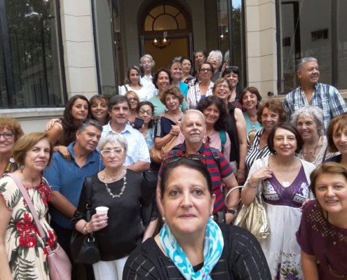 Parte del grupo que participó en la visita del 24 de febrero.
