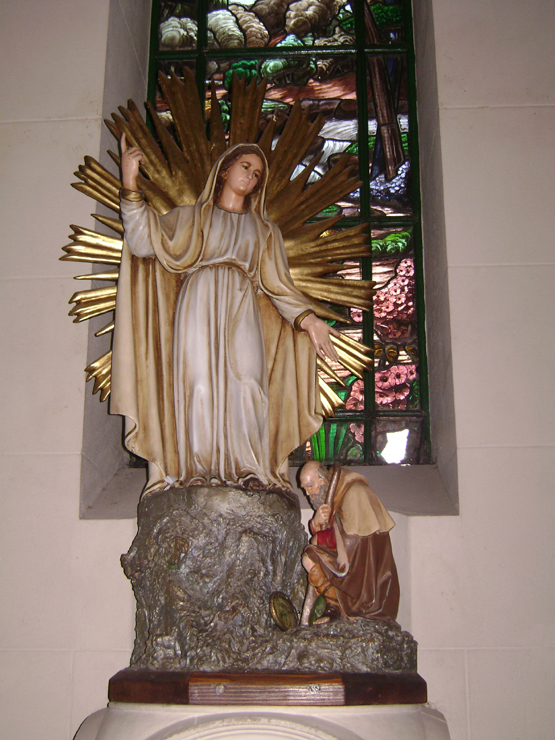 Imagen de la Virgen de la Misericordia, patrona de Caballito en Santa Julia.