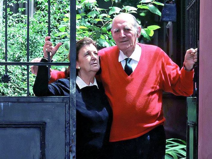 Clelia y Jerónimo en la casa, año 2000.