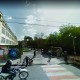 Actualmente la calle Beauchef se corta en Rosario, frente al Parque Rivadavia.