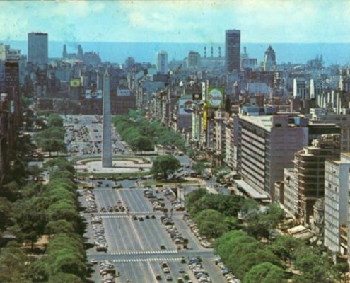 Av 9 de Julio entre 1944 y 1951