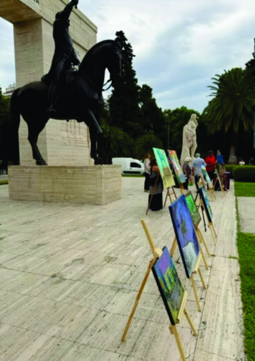 Obras expuestas en el parque